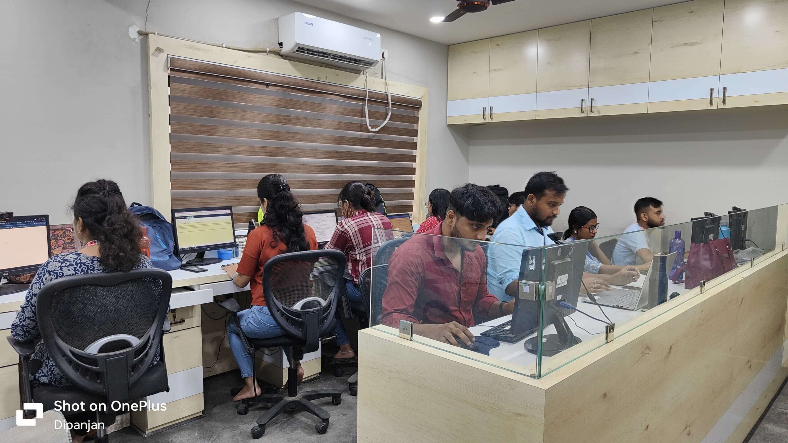 Our team at work in the ZTS office — original ZTS office photograph